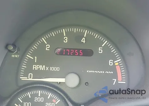 2000 Pontiac Grand Am Se1 z USA, uszkodzony, nr VIN 1G2NF52E1YM780383